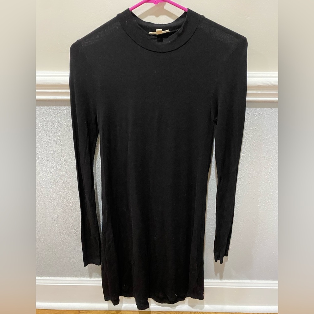 Black Long Sleeve Comfy Dress